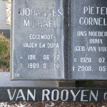 ROOYEN Johannes Michael, van 1911-1989 &amp; Pieter Cornelis VAN VUUREN 1920-2008