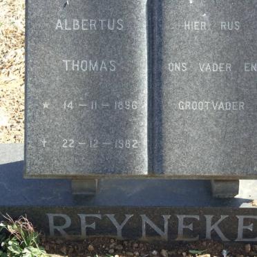 REYNEKE Albertus Thomas 1896-1982