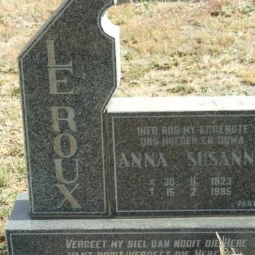ROUX Anna Susanna, Le 1923-1985 