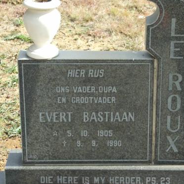 ROUX Evert Bastiaan, Le 1905-1990