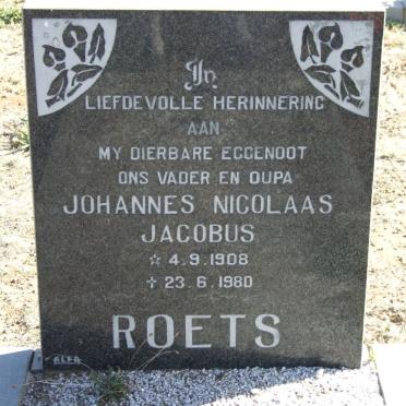 ROETS Johannes Nicolaas Jacobus 1908-1980