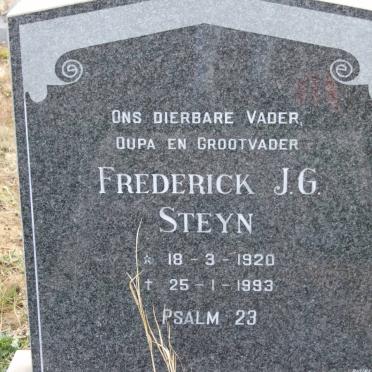 STEYN Frederick J.G. 1920-1993