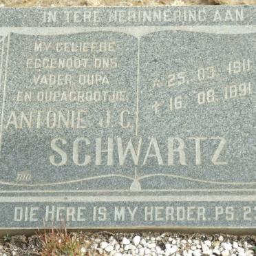 SCHWARTZ Antonie J.C. 1911-1991