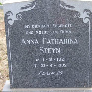 STEYN Anna Catharina 1921-1982