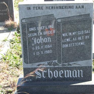 SCHOEMAN Johan 1954-1980