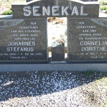 SENEKAL Johannes Stefanus 1908-1982 &amp; Cornelia Dorothea 1912-1992