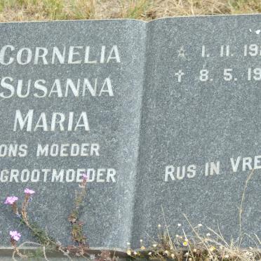 SWANEPOEL Johannes 1921-1989 &amp; Cornelia Susanna Maria 1927-1993