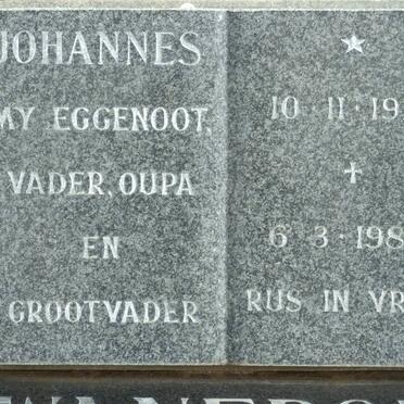 SWANEPOEL Johannes 1921-1989