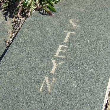 STEYN Christiaan Deydelief 1919-1980 &amp; Anna Sophia VAN DER WALT 1925-1991