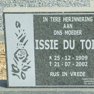 TOIT Issie, du 1909-2002