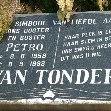 TONDER Petro, van 1958-1993
