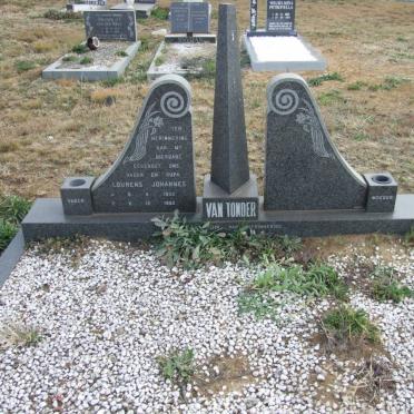 TONDER Lourens Johannes, van 1933-1982 