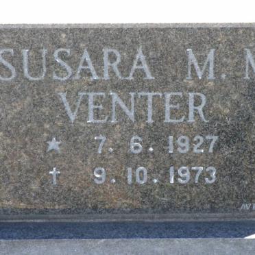 VENTER Susara M.M. 1927-1973
