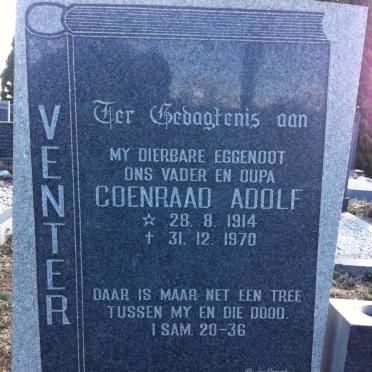 VENTER Coenraad Adolf 1914-1970 