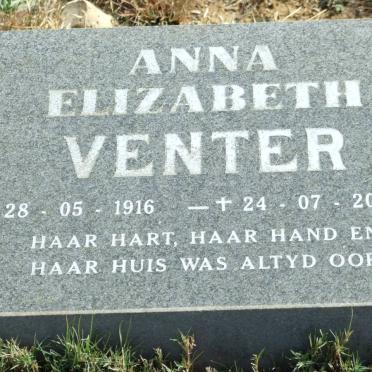 VENTER Stephanus Marthinus 1914-1982 &amp; Anna Elizabeth 1916-2005   
