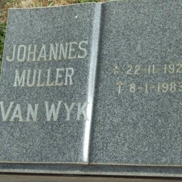 WYK Johannes Muller, van 1920-1983