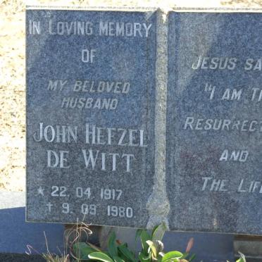 WITT John Hefzel, de 1917-1980 