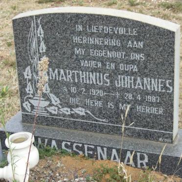 WASSENAAR Marthinus Johannes 1920-1987