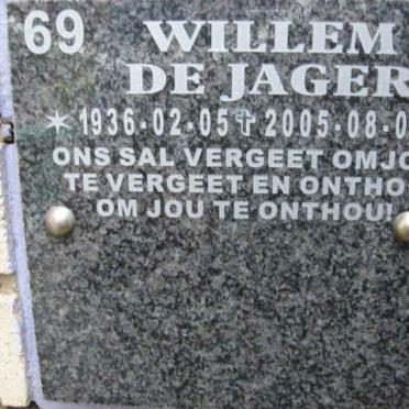 JAGER Willem, de 1936-2005