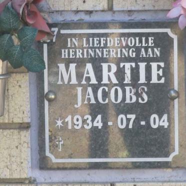 JACOBS Martie 1934-