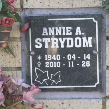 STRYDOM Annie A. 1940-2010