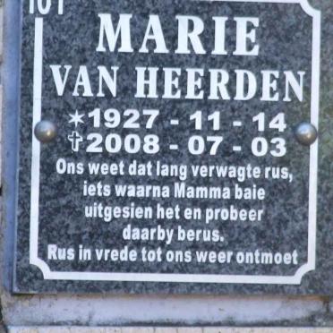 HEERDEN Marie, van 1927-2008