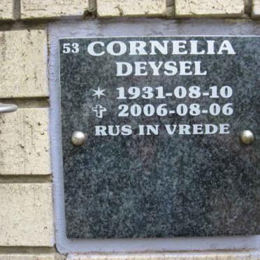 DEYSEL Cornelia 1931-2006