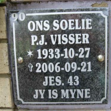 VISSER P.J. 1933-2006