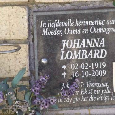 LOMBARD Johanna 1919-2009