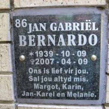 BERNARDO Jan Gabriël 1939-2007