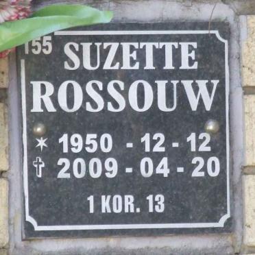 ROSSOUW Suzette 1950-2009