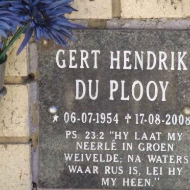 PLOOY Gert Hendrik, du 1954-2008