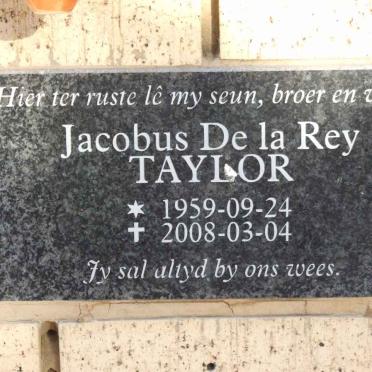 TAYLOR Jacobus De la Rey 1959-2008