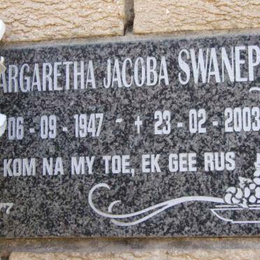 SWANEPOEL Margaretha Jacoba 1947-2003