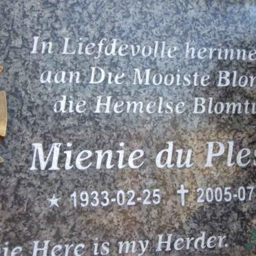 PLESSIS Mienie, du 1933-2005