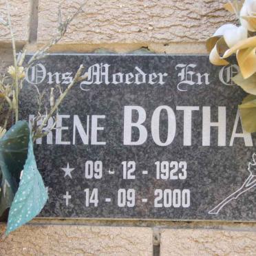 BOTHA Irene 1923-2000