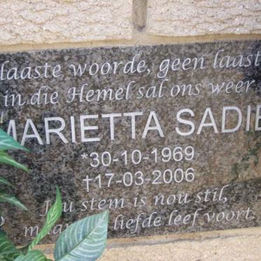 SADIE Marietta 1969-2006