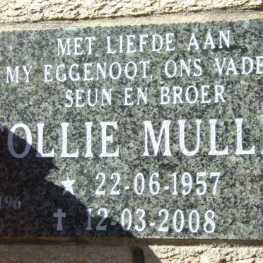 MULLER Tollie 1957-2008