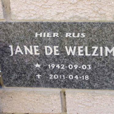 WELZIM Jane, de 1942-2011
