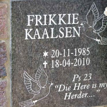KAALSEN Frikkie 1985-2010