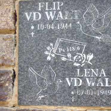 WALT Flip, van der 1944- &amp; Lena 1949-