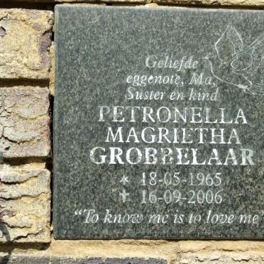 GROBBELAAR Petronella Magrietha 1965-2006