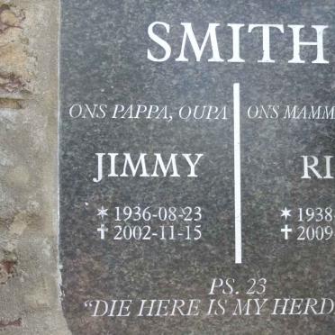 SMITH Jimmy 1936-2002 &amp; Ria 1938-2009