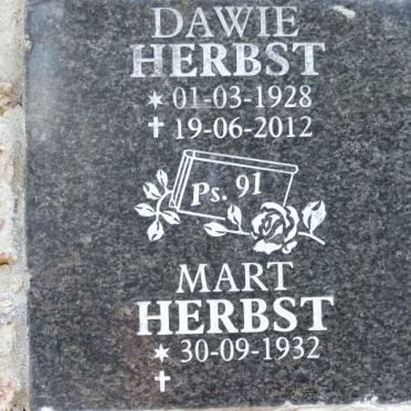 HERBST Dawie 1928-2012 &amp; Mart 1932-