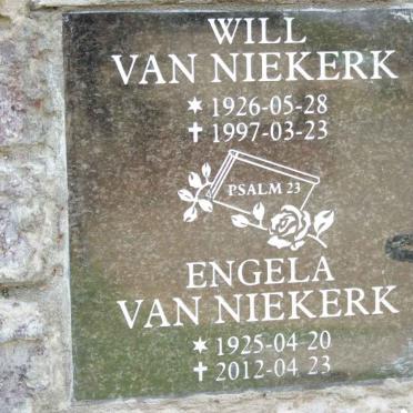 NIEKERK Will, van 1926-1997 &amp; Engela 1925-2012