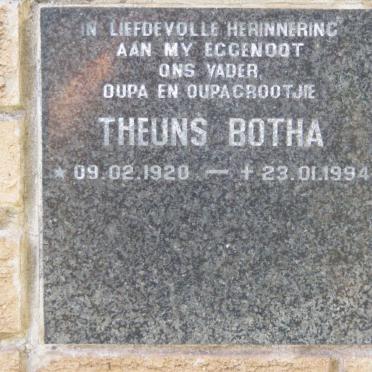 BOTHA Theuns 1920-1994