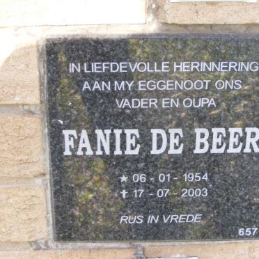 BEER Fanie, de 1954-2003