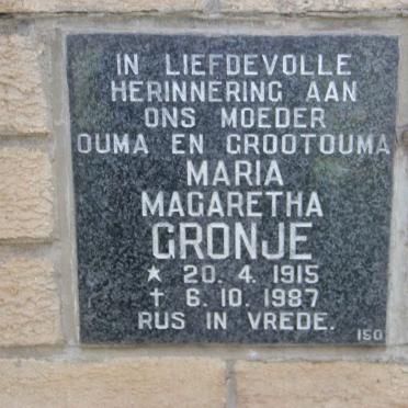 CRONJE Maria Magaretha 1915-1987