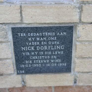 DORFLING Nick 1920-1992