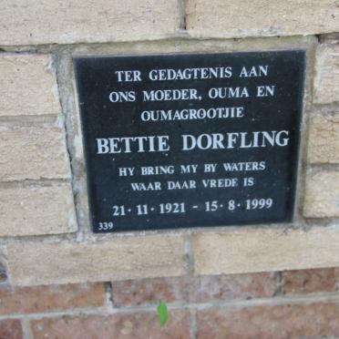 DORFLING Bettie 1921-1999